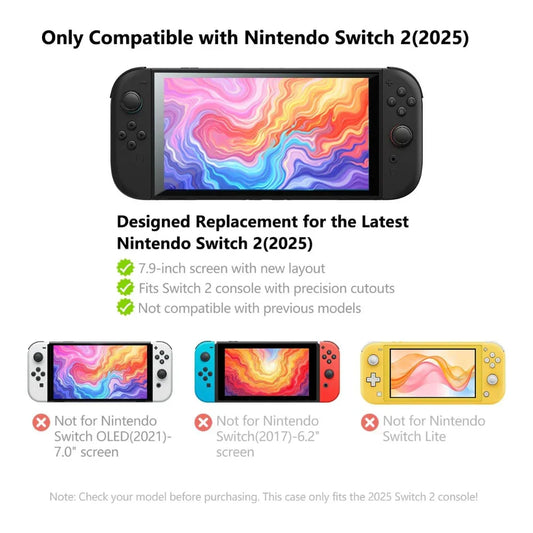 White Silicone Protective Cover for Nintendo Switch 2 – Anti-Slip & Shockproof Case