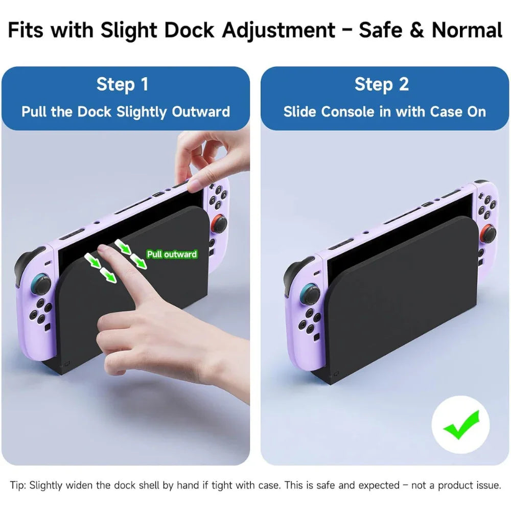 Purple Silicone Protective Cover for Nintendo Switch 2 – Shockproof & Anti-Slip Case