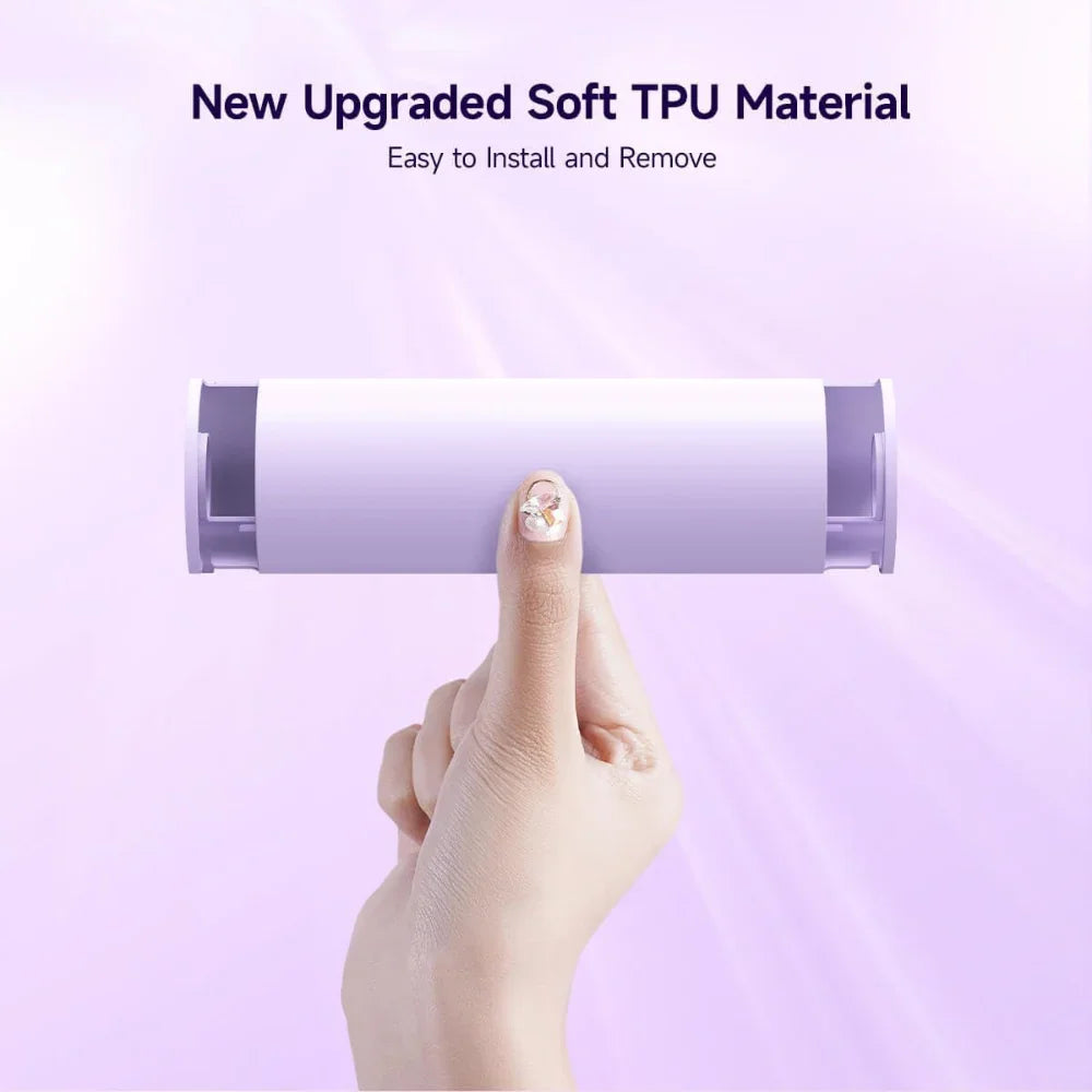 Purple Silicone Protective Cover for Nintendo Switch 2 – Shockproof & Anti-Slip Case