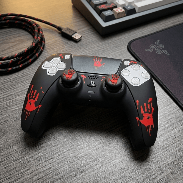Hand Print PS5 Skin Set - Pro Red - Kool Millennials