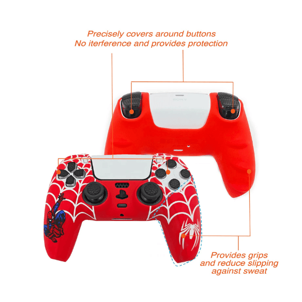 Spiderman PS5 Cover Set - Pro Red - Kool Millennials