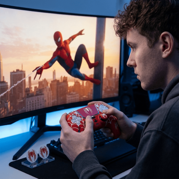 Spiderman PS5 Skin Set Ultimate - Red - Kool Millennials